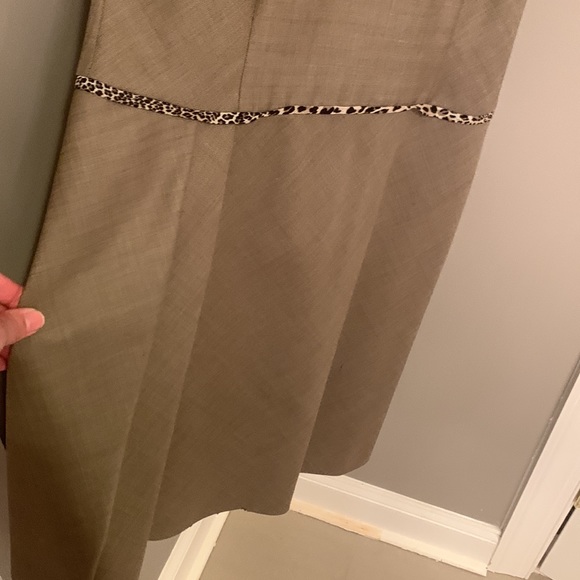 Alain Manoukian 2 Piece Suit Set (Dress & Blazer) with Leopard accent - Picture 9 of 12